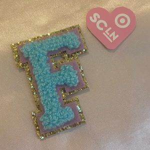 pastel blue stoney clover lane “F” patch